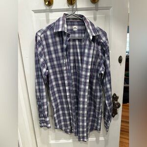 Peter Millar, men’s plaid button down shirt, size medium